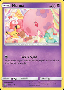 Munna 88/236 SM Unified Minds Common Pokemon Card TCG kawaii collector australia