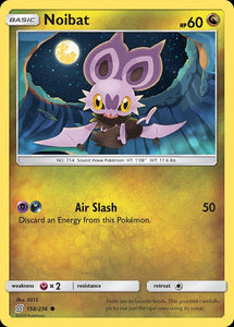 Noibat 158/236 SM Unified Minds Common Pokemon Card TCG kawaii collector australia