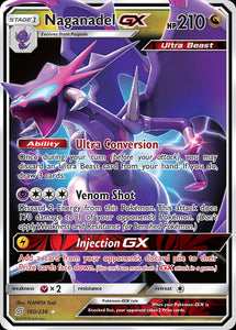 Naganadel GX 160/236 SM Unified Minds Holo Ultra Rare Pokemon Card TCG kawaii collector australia