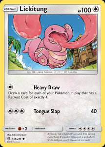 Lickitung 161/236 SM Unified Minds Common Pokemon Card TCG kawaii collector australia