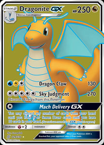 Dragonite GX 229/236 SM Unified Minds Holo Ultra Rare Full Art Pokemon Card TCG kawaii collector australia