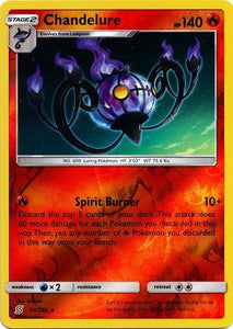 Chandelure 30/236 SM Unified Minds Reverse Holo Rare Pokemon Card TCG kawaii collector australia