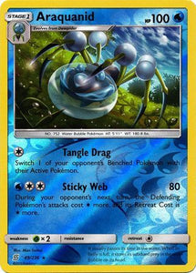 Araquanid 49/236 SM Unified Minds Reverse Holo Rare Pokemon Card TCG kawaii collector australia