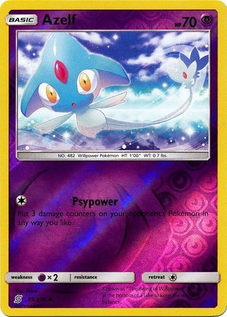 Azelf 85/236 SM Unified Minds Reverse Holo Uncommon Pokemon Card TCG Kawaii Collector Azelf 85/236 SM Unified Minds Reverse Holo Uncommon Pokemon Card TCG Kawaii Collector