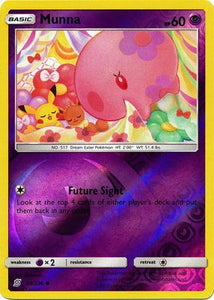 Munna 88/236 SM Unified Minds Reverse Holo Common Pokemon Card TCG kawaii collector australia