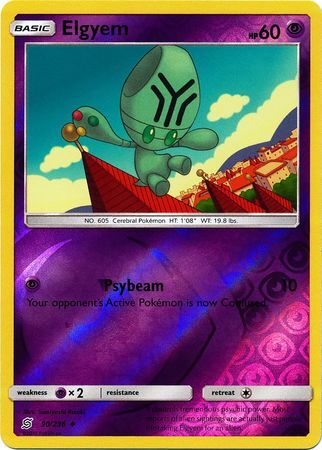 Elgyem 90/236 SM Unified Minds Reverse Holo Uncommon Pokemon Card TCG – Kawaii Collector