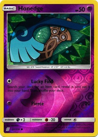 honedge pokemon card Honedge 92/236 SM Unified Minds Reverse Holo Common Pokemon Card TCG – Kawaii Collector