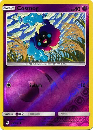 Cosmog 100/236 SM Unified Minds Reverse Holo Common Pokemon Card TCG kawaii collector australia