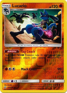 Lucario 117/236 SM Unified Minds Reverse Holo Rare Pokemon Card TCG kawaii collector australia