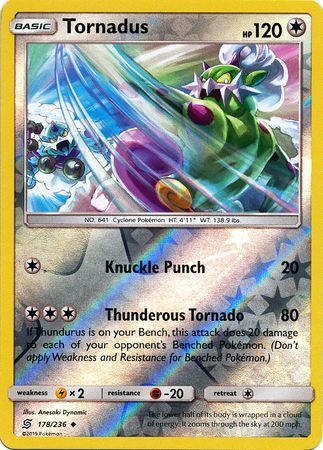 Tornadus 178/236 SM Unified Minds Reverse Holo Uncommon Pokemon Card TCG kawaii collector australia