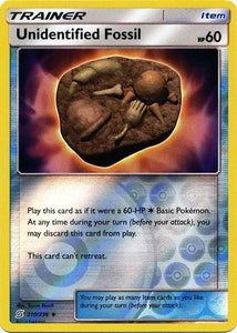 Unidentified Fossil 210/236 SM Unified Minds Reverse Holo Uncommon Trainer Pokemon Card TCG kawaii collector australia