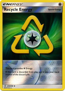 Recycle Energy 212/236 SM Unified Minds Reverse Holo Uncommon Trainer Pokemon Card TCG kawaii collector australia